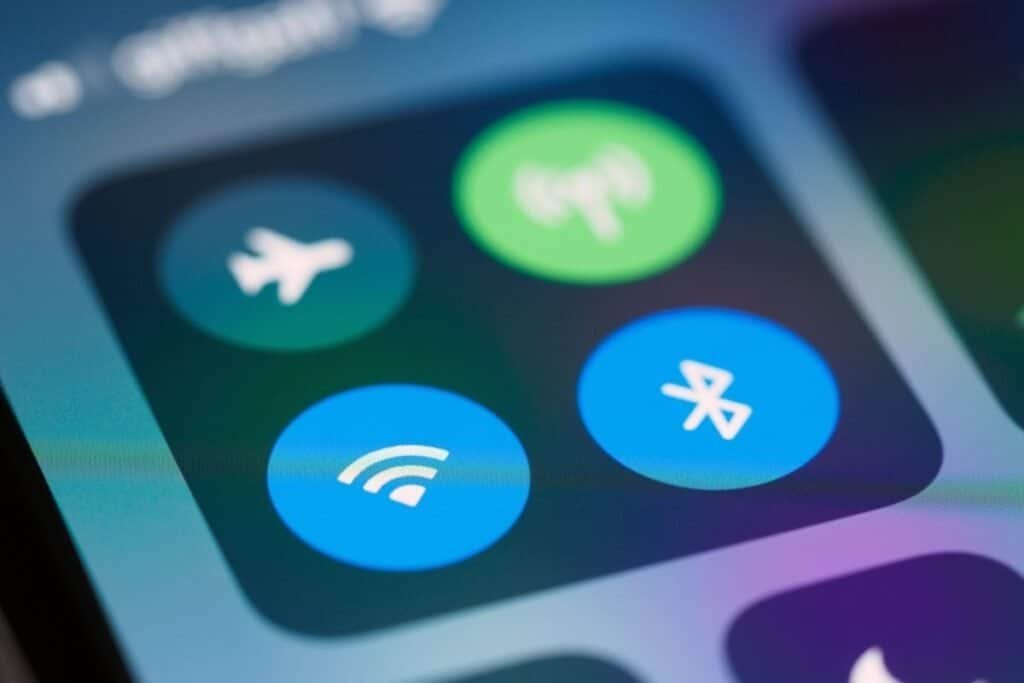 iPhone control center showing wifi, bluetooth, airplane mode and data connections as an example of connectivity issues with iOS 26