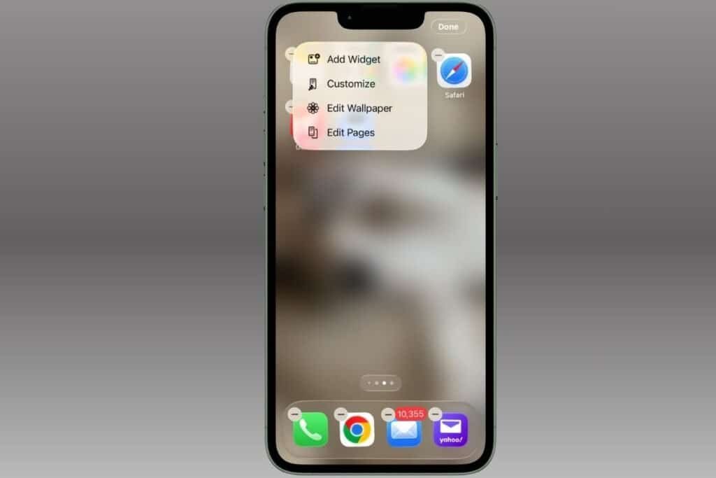 Example of how adding Widgets has not changed in iOS 26